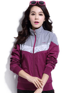 Spring Outdoor Sportswear Womens Windproof Lightweight Jacket Stand Collar Running Coat Quick Dry Breathable Waterproof