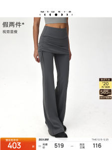 High Waist Wide Leg Yoga Pants Womens High Elasticity Sports Tight Long Trousers LG073 Particle Fever Fitness Clothing