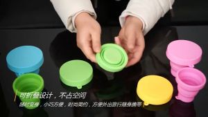 Blumey แก้วน้ำพับได้ แก้วน้ำซิลิโคน ถ้วยยืดไสลด์ silicone folding cup มีสินค้าพร้อมส่ง