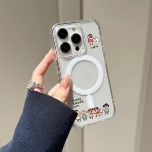 Cartoon Crayon Shin Chan Transparent Magnetic Case for iPhone: A Comprehensive Guide
