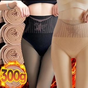 Winter Thicken Warm Tights Women Girl Highly Elastic Skin Color Comfortable Pantyhose Elegant Velvet Pantyhose Fashion Accessory