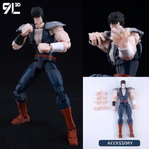 Bandai | 9L3D Multi-joint Articulated Anime Figures Saitama Kenshiro One Punch Man Fist North Star Chainsaw Man Dummy 13 Collectible Toys