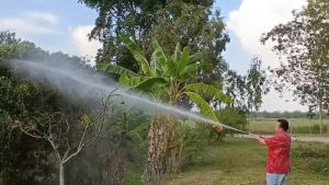 ด้ามพ่นยา DENA รูปแบบ A5 ปรับคัน ช่วยใกล้ไกล และจับถนัดทุเรียน พูดคุยกับลำไย