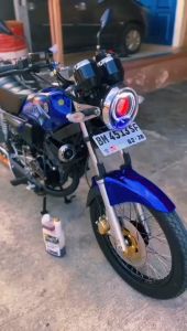 STRIPING STICKER LIS LES POLET stiker yamaha RX KING 2008 biru LIST BODY RX KING KUALITAS TER BAIK Mahkota Stiker