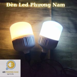 [Ánh Sáng Vàng] Bóng Đèn Led Trụ 5w/10w/20w/30w/40w/50w/65w - Đuôi E27 Thông Dụng