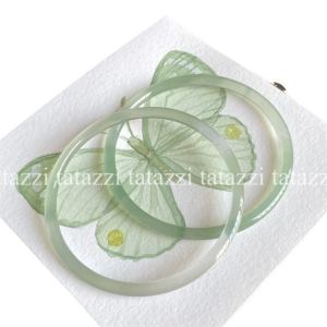 Delicate Glass Imitation Jade Bracelet Chiming Hanfu Accessory Sweet Style Womens Fashion Jewelry Bracelet DingDing Ring