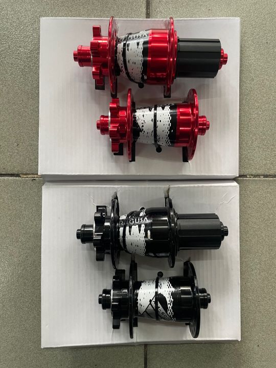 Ragusa XM900 hubs 32 holes red pawls teeth 120 clicks loud