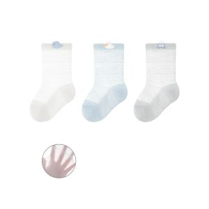 3 Pairs/lot Newborn Baby Socks For Girl Boy 0-5 Years Summer Thin Childrens Cotton Mesh Boneless Sock Cute Clothing Accessories