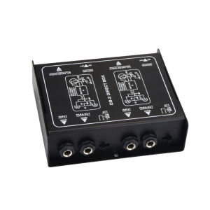 DI BOX Passive Direct Box impedance transformer balanced XLR output with grounded boost attenuator suitable for guitar bass