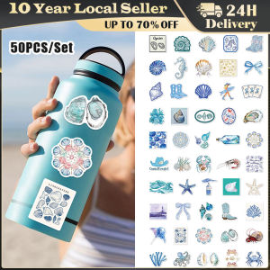 50PCS Kawaii Sea Fish PVC Sticker Aesthetic DIY Childrens Decoration Scrapbooking Supplies Hand Accounting for Kids
