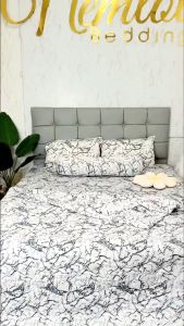 💫ẢNH THẬT💫 Bộ Ga Gối Thun Hàn Quốc Nằm Thoáng Mát Không Nhăn Xù Lông Bộ 4 và 5 Món Gồm Chăn Chần Bông _ Nemtot Bedding