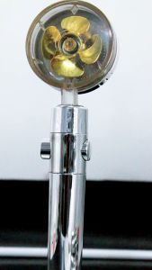 Hand Shower Mandi Kincir Turbo Fan Shower Kincir Baling Kamar Mandi Bahan Abs Chrome Ion Spa HS-222
