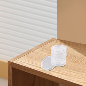 100pcs 28mm Plastic Transparent Coin Cases Storage Capsules For Coin Collecting Storage Capsules Protection Boxes Container