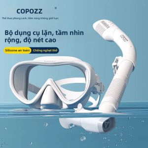 COPOZZ | Bộ Mặt Nạ Lặn Chuyên Nghiệp COPOZZ Kèm Ống Thở HD Chống Sương Mù Tầm Nhìn Toàn Cảnh Thiết Bị Bơi Lặn Dưới Nước