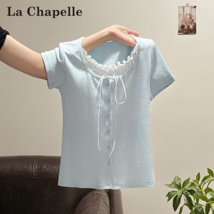 La Chapelle | Slimming Versatile Polka Dot Illusion Layered T-shirt