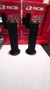 2PCS RCB Original Handle Grip HG55 Motorcycle Rubber Grip Non-Slip Universal for PCX Click Vario with Bar End