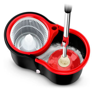 ชุดถังปั่นม๊อบ ไม้ถูพื้น Spin Mop ไม้ม๊อบ ไม้ม๊อบถูพื้น ชุดถังปั่นไม้ถูพื้น พร้อมไม้ถูพื้นและผ้าม๊อบ หมุน 360 องศา ชุดไม้ถูพื้น ถังปั่น