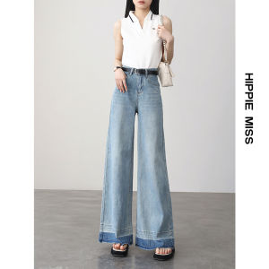 HIPPIE MISS | Flared Blue Denim Pants