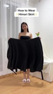 Himari Skirt | Rok Lilit Satin Flare Pants Bawahan Kebaya | Rok Lilit Wanita | Rok Polos Wanita Masakini Korean Style