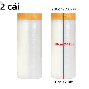 Cuộn Màng Che Phủ Bảo Vệ Dán Sẵn Dùng Cho Viền Tường Khung Ô Tô Và Thân Xe