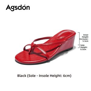 Agsdon | Platform Sandals Wedge Slipper