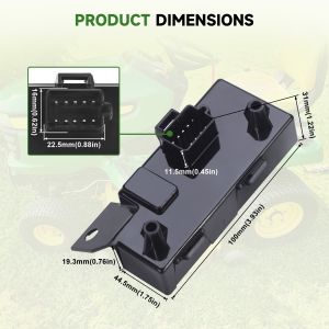 AM141075 AM137667 Black ABS Module ECU Module For John Deere X300R X320 X324 X500 X540 Lawn Garden Tractors Replaces