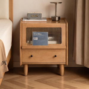WEISHA | Modern Minimalist Wooden Nightstand