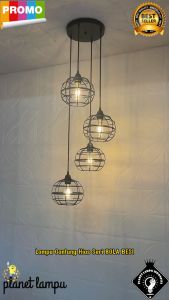 Lampu Gantung Hias Vintage Minimalis 4 in 1