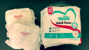 YOULI Breathable Adult Diaper - S/M/L/XL/XXL (2000ml x 10 Pcs) Fast Absorption Leak-Proof Adult Pull-Up Pants