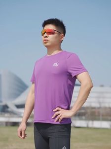 AONIJIE FM5125 Mens Spring Summer Running Quick Drying Sports Tees Breathable Polyester T-shirt Gym Short Sleeve
