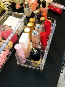 Transparent Acrylic Lipstick Lip Gloss Organizer Storage Box Display Case Holder Container Makeup tool