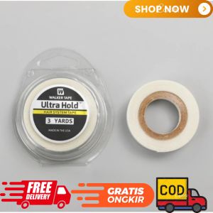 Double Tape Lem Toupee Wig Rambut ultra hold 300cm lebar 1cm