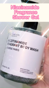 500ml niacinamide perfume shower gel whitening niacinamide shower gel long-lasting fragrance whitening moisturizing body care shower gel