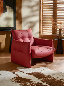 FEISHANGLIJIA | Vintage Luxury Genuine Leather Armchair