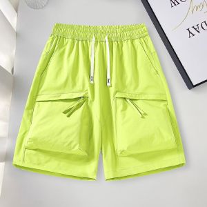 Outdoor New American Quick Dry Summer Thin Pure Color Simple Loose Workwear Shorts Five Parts Casual Trendy Sports Pants