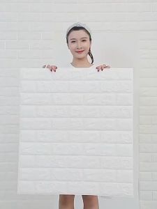 ถูกสุดวอลเปเปอร์ 3 มิติ วอลเปเปอร์สวยๆ โฟมXPE วอลล์เปเปอร์ลายอิฐ วอลเปเปอร์ผนัง 35*38 cm 70*77cm wallpaper ลายอิฐ กันเสียง กันน้ำ กันร้อน