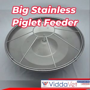 Viddavet Big Stainless Piglet Feeder Stainless pig feeder piglet feeding automatic feeder automatic feeders for piglets