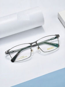 Seiko | Mens Business Large Face Full Frame Titanium Eyeglasses