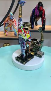 [HCM] Mô hình cặp Hươu cao cổ nhựa tổng hợp (cao 34x9.5x7 cm) quà tặng cho bạn bè người thân trang trí nhà cửa phòng khách tủ TV phòng ngủ…