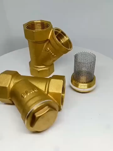 1/2 3/4 1 Inch Brass Valve Brass Thread Y Shaped Brass Strainer Filter Valve Remove The Impurity