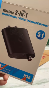 Audio Receiver Bluetooth 5.1 Digital to Analog Audio Converter Toslink Optical Coaxial to RCA TV