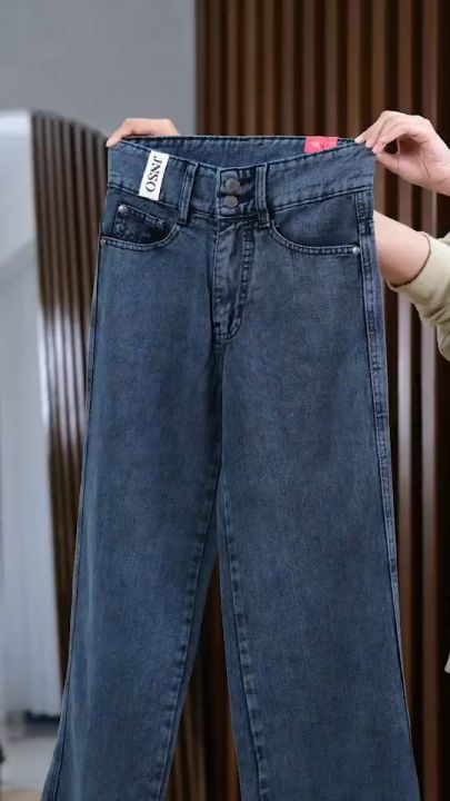 Jiniso J And J Jeans JINISO Men's Loose Cargo Denim Jeans Shopee