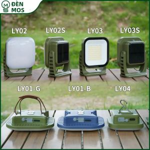 MOSLIGHTING Đèn LED Năng Lượng Mặt Trời Đèn Lồng Cắm Trại USB Có Thể Sạc Lại Đèn Lều Di Động Đèn Khẩn Cấp Để Đi Bộ Đường Dài Ngoài Trời Để Làm Việc