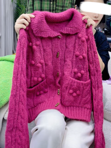 QINGNAER | Plus Size Soft Elegant Stylish Slimming Knitted Cardigan