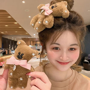 Large Decorative Bear Hair Clip For Side Bangs