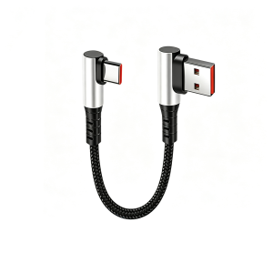 Cáp Sạc Nhanh NNBILI 6A USB A Sang Type C Đầu Cắm 90 Độ Dây Ngắn Dùng Cho iPhone 18 17 Samsung S26 Sạc Dự Phòng