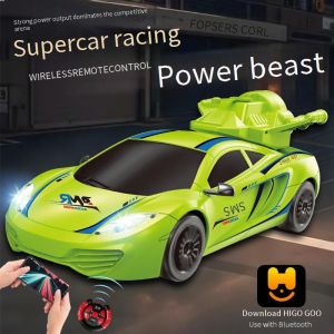 2.4G Remote Control Racing Car Four-wheel Drive Stunt RC Car High-speed Drift car Spray light App Control Racing Toy RC Car Childrens Toy Gift