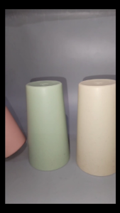 6 PCS SET WHEAT STRAW MARBLE PLASTIC TUMBLERS / UNBREAKABLE PLASTIC CUPS / RESTAURANT COLORFUL TUMBLER/ BASO