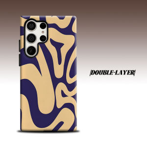 Retro Swirl For Samsung Galaxy S26 S25 S24 A56 A36 Dual Layer Luxury Fashion Full Lens Protective Case