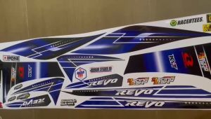 (cod) striping REVO FIT - sticker striping variasi list honda REVO FIT IP.R-04 design ip sticker